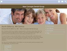 Tablet Screenshot of newconceptsdental.com